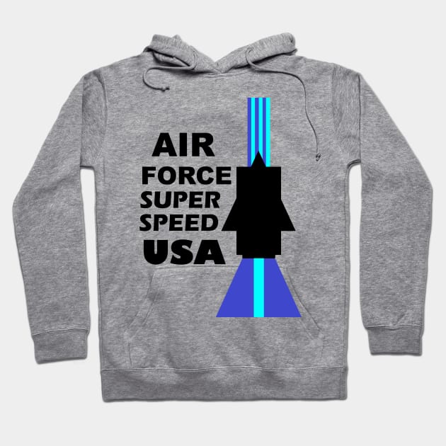 Air Force Super Speed USA Hoodie by simonjgerber